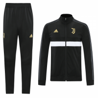 20/21 Juventus Black High Neck Training Kit(Jacket+Trouser)