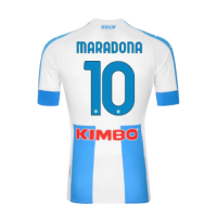 20/21 Napoli Fourth Away #10 MARADONA Blue&White Soccer Jerseys Shirt(Player Version)