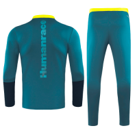Arsenal Human Race Navy Zipper Sweat Shirt Kit(Top+Trouser)