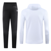20/21 PSG White Hoodie Sweat Shirt Kit(Top+Trouser)
