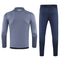 20/21 Napoli Gray Zipper Sweat Shirt Kit(Top+Trouser)