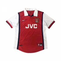 98-99 Arsenal Retro Home Red&White Soccer Jersey Shirt