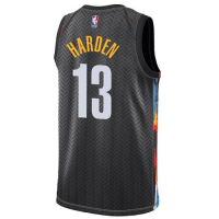 Men's Brooklyn Nets James Harden #13 Nike Black 2020/21 Swingman Jersey - City Edition