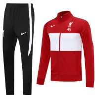 20/21 Liverpool Red&White High Neck Collar Training Kit(Jacket+Trouser)