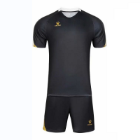 Kelme Customize Team Soccer Jersey Kit (Shirt+Short) Black - 1004
