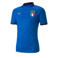 2020 Italy Home Blue Soccer Jerseys Shirt(Player Version)
