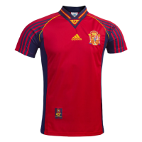 Spain Retro Jersey Home World Cup 1998