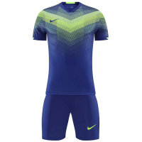 NK-907 Customize Team Blue&Green Soccer Jersey Kit(Shirt+Short)