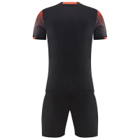 NK-907 Customize Team Black Soccer Jersey Kit(Shirt+Short)