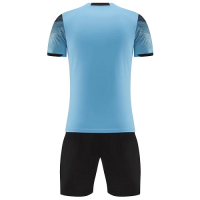 NK-907 Customize Team Blue Soccer Jersey Kit(Shirt+Short)