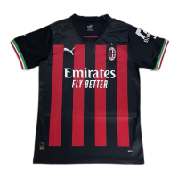 AC Milan Soccer Jersey Home Kit(Jersey+Shorts) Replica 2022/23