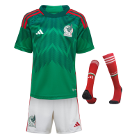 Mexico Kids Jersey Home Whole Kit(Jersey+Shorts+Socks) 2022
