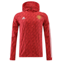 Manchester United Windbreaker Hoodie Jacket Red 2022/23