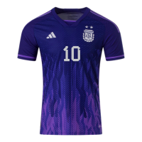 Argentina Messi #10 Jersey Away Player Version World Cup 2022