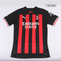AC Milan Soccer Jersey Home Player Version 2022/23