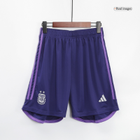 Argentina Soccer Shorts Away Replica World Cup 2022