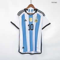 Argentina MESSI #10 World Cup Champion Edition Jersey Home Player Version 2022
