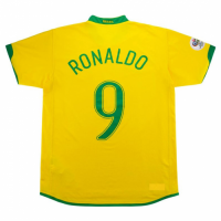 Brazil Ronaldo #9 Retro Jersey Home World Cup 2006