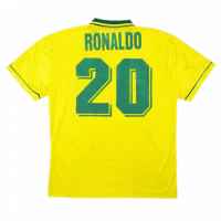 Brazil Ronaldo #20 Retro Jersey Home World Cup 1994