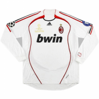 AC Milan Ronaldo #99 UCL Final Retro Long Sleeve Jersy Away 2006/07