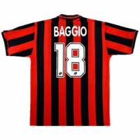AC Milan BAGGIO #18 Retro Jersey Home Replica 1996/97
