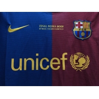 Barcelona Messi #10 UCL Final Retro Long Sleeve Home 2008/09