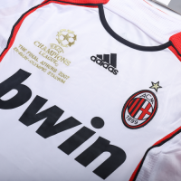 AC Milan Ronaldo #99 UCL Final Retro Long Sleeve Jersy Away 2006/07