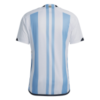 Argentina Three Stars Jersey Home Whole Kit(Jersey+Shorts+Socks) Replica 2022