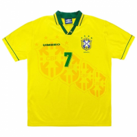 Brazil BEBETO #7 Retro Jersey Home World Cup 1994