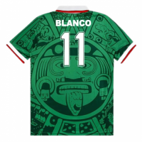 Mexico BLANCO #11 Retro Home Jersey World Cup 1998