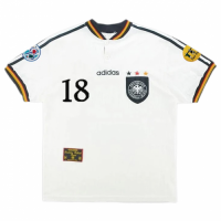 Germany KLINSMANN #18 Retro Jersey Home Euro Cup 1996