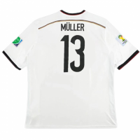 Germany MÜLLER #13 Retro Jersey Home World Cup 2014