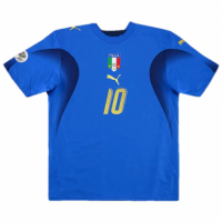 Italy TOTTI #10 Retro Jersey Home Replica World Cup 2006