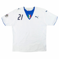 Italy PIRLO #21 Retro Jersey Away Replica World Cup 2006