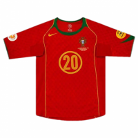 Portugal Deco #20 Retro Jersey Home Replica Euro Cup 2004