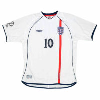 England Owen #10 Retro Jersey Home Replica World Cup 2002