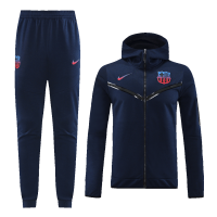 Barcelona Hoodie Sweatshirt Kit(Top+Pants) Navy 2022/23