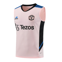 Manchester United Sleeveless Training Kit (Top+Shorts) Pink 2022/23