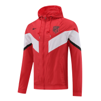 Atletico Madrid Windbreaker Hoodie Jacket Red 2022/23