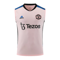 Manchester United Sleeveless Training Kit (Top+Shorts) Pink 2022/23