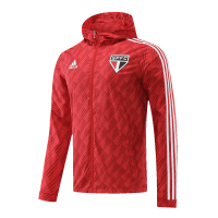 Sao Paulo FC Windbreaker Hoodie Jacket Red 2022/23