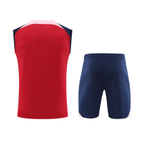 Atletico Madrid Sleeveless Training Kit (Top+Shorts) Red 2023/24