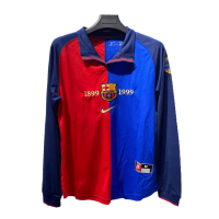 Retro Barcelona Home Long Sleeve Jersey 1999/00