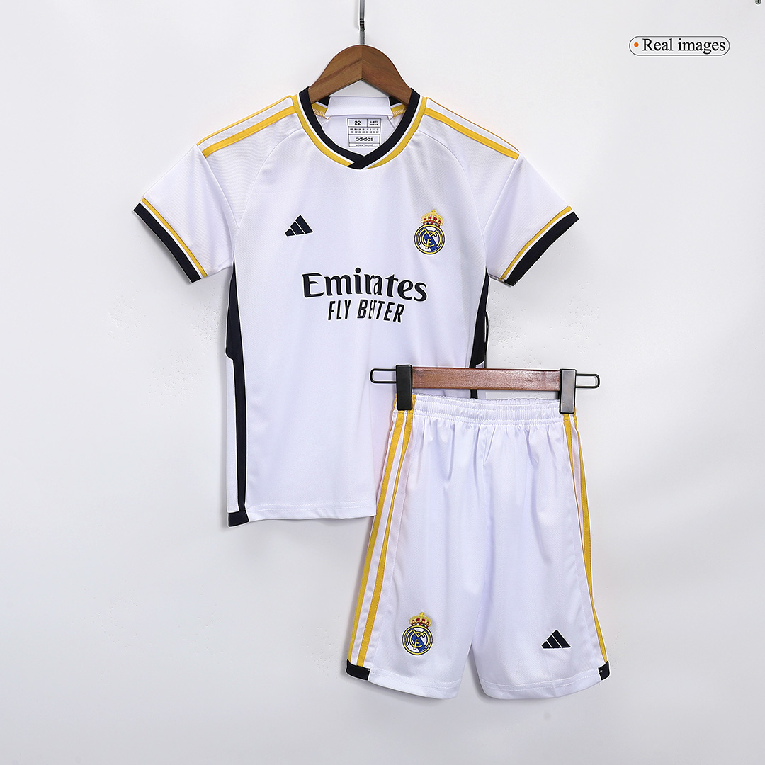 Kids Real Madrid Home Jersey Kit 2023/24