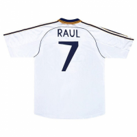 Real Madrid Raul #7 Retro Jersey Home 1999/00