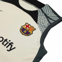 Barcelona Sleeveless Training Kit (Top+Shorts) White 2023/24