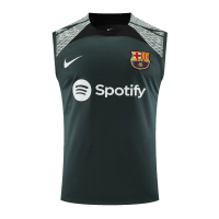 Barcelona Sleeveless Training Kit (Top+Shorts) Black 2023/24