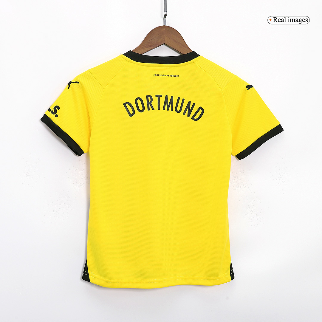 Kids Borussia Dortmund Home Whole Kit Jersey+Shorts+Socks 2023/24