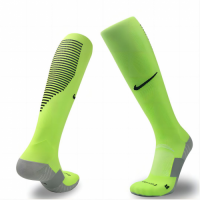 Men Pro Cotton Non-Skid Team Socks Fluorescent Green