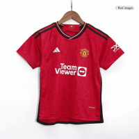 Kids Manchester United Home Jersey Kit 2023/24